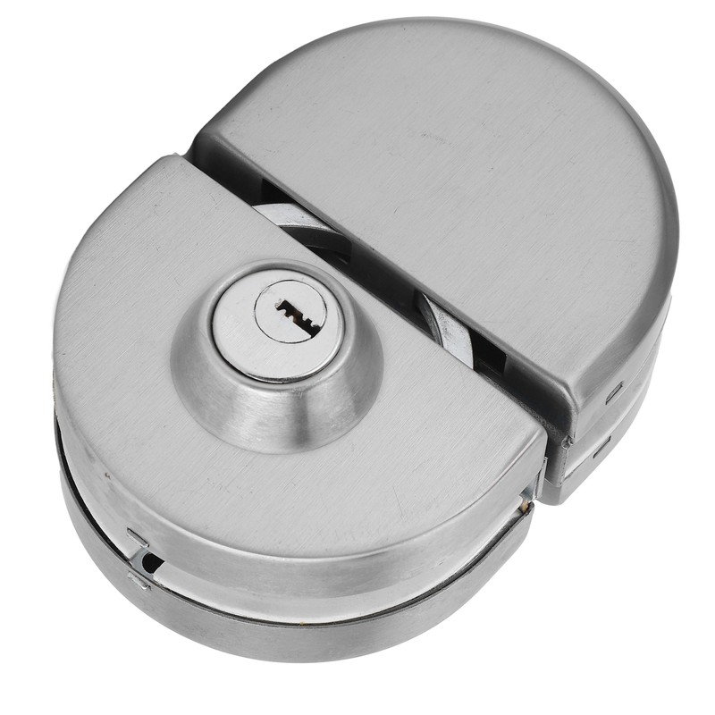10‑12mm Thickness Glass Door Lock Stainless Steel Push Sliding Gate