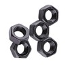 Nut M3 Black, Pack of 100 Threaded Hex Nuts Carbon