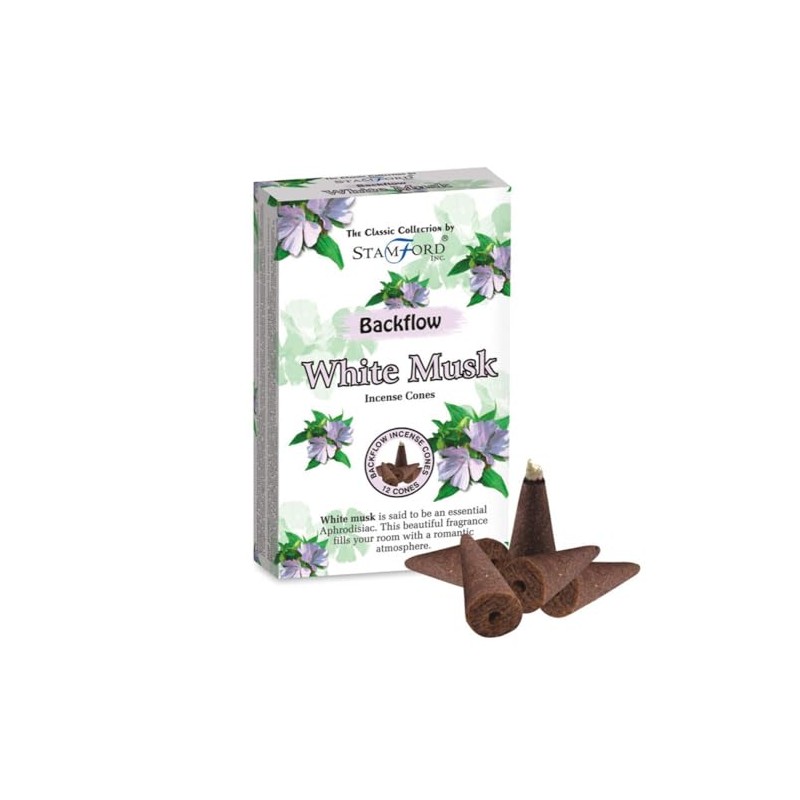 Stamford Backflow Incense Cones - White Musk