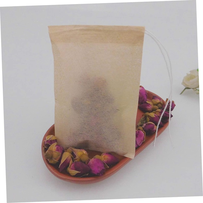 Alipis 2sets Loose Leaf Tea Filter Bag Reusable Drawstring Tea