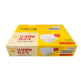 [NO BRAND] The Sweet Taste of Freshly Cooked White Rice 210 g / 7.4 oz (12 Count) Microwave 1 Min 30 Second Ready to Eat, Korea Grown Nonglutinous Precooked Rice Instant Microwaveable Gluten Free