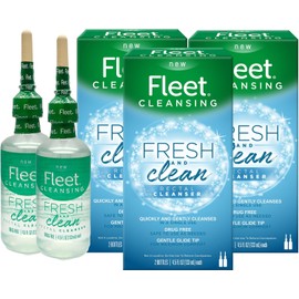 Fleet Fresh & Clean Saline Rectal Cleanser, 2 Bottles, 4.5 fl oz Each, 3 Pack (6 Bottles Total)