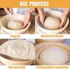Linen Insert for Proofing Basket, 4 Pieces Proofing Basket Cloth