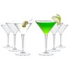 WUITOKI Plastic Martini Glasses 6 Pack 25cl Reusable Dishwasher Safe