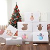 KPOSIYA 36 Pack Christmas Cookie Boxes for Gift Giving, 9x6x3