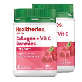 헬써리스 콜라겐 비타민 healtheries adult collagen vit c 40구미 2개 Healtheries Adult Collagen Vitamin C 40 Gummies (2 packs)