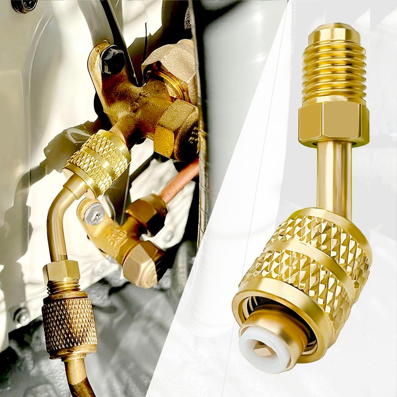 HZMM R410a Adapter for Mini Split System, 5/16 Inch SAE