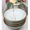 Set Of 4 Japanese Soushun Sakura Cherry Blossoms Porcelain Salad