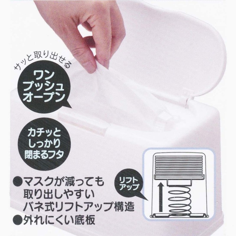 Skater MKST1NAG-A Antibacterial Mask Stocker, Lift Up Type, Maizen Sisters,