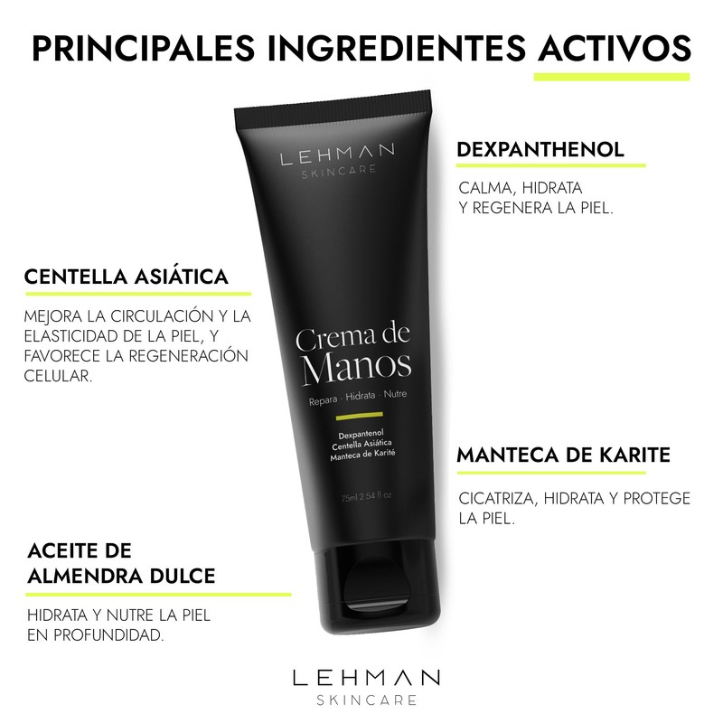 Reparierende Handcreme, Centella Asiatica, Dexpanthenol, feuchtigkeitsspendende Handcreme, süßes Mandelöl und