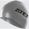 ZONE3 Unisex Sa18scap116/Os Swim Cap, Silver, One Size EU