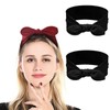 JLEivvi 3 Pcs Adjustable Hair Bands for Women, Black Knotted