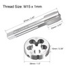sourcing map M15 x 1mm Metric Tap and Die Set