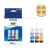 EPSON 522 EcoTank Ink Ultra-high Capacity Bottle Color Combo Pack