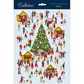 Christmas Tree - Winter Wonderland 245 x 325 mm Caltime Traditional Advent Calendar, Multi