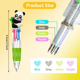 24PCS Fun Pens Assorted Multicolor Pen in One Bulk, 4-in-1 Cute Pen Mini Kawaii Pens Ballpoint Pens for Student Teacher Class School Office Home