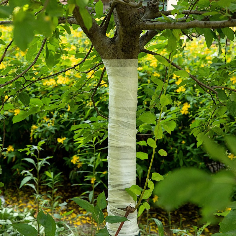 Adnee 115 Ft Sun Protection Tree Wrap-Breathable Tree Trunk Sun