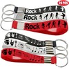 Oringaga 24PCS Rock and roll Themed Keychains -Music Party Supplies