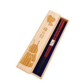101 Mother's Day Gift Chopsticks, Dishwasher-safe, Red, Dishwasher Safe, Design, Includes Paulownia Box, Wrapping, Present, Mom, Gift