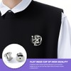Locking Pin Backs, 30 Pcs Silver Locking Badge Pins Backs