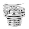HIYOYO Motorcycle Chrome Quick Release Fuel Gas Tank Oil Cap