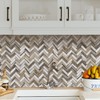 STICKGOO Herringbone Peel and Stick Backsplash, 10 Sheets PVC Kitchen