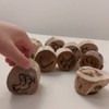 9 Pack Wooden Animal Tracks Playdoh Stamps Animal Prints