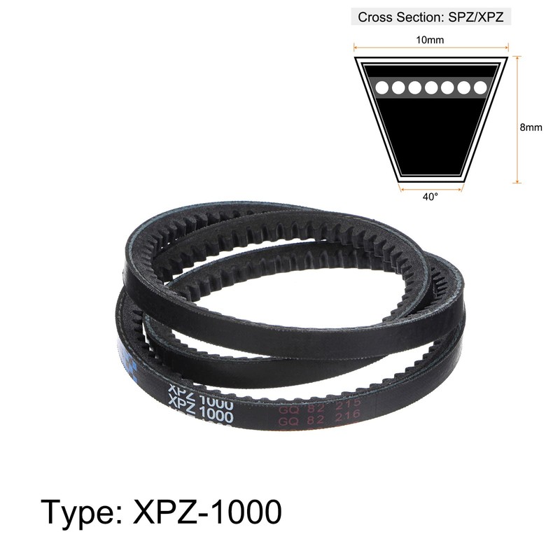 sourcing map XPZ1000 V-Belt Drive Belt 1000 mm Pitch Length