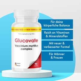 Glucovate Kapseln | Top Qualität & Reinheit | Blutzucker senkend | 90 Kapseln | 1x