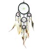 BRILLIANT GIFTS BLACK DREAM CATCHER dreamcatcher DECORATED WITH SILVER COLOURED