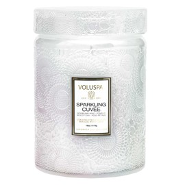 Voluspa Sparkling Cuvée | Large Glass Jar | 18 Oz | 100 Hour Burn Time | All Natural Wicks and Coconut Wax for Clean Burning | Vegan