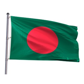 Bangladesh Extra Large Flag 8x12FT Giant Bangladeshi National Polyester Printed Latin America Flag With 3 Grommets For Patriotic Bangladeshi Themed Festival Events Party Decoration