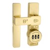 INIRET Gold 180 Degree Barn Door Lock,Mechanical Password Lock,Flip Latch