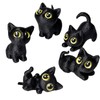 BOFYTR Black Cat Ornament, Articulated Cat Figures Set of 5