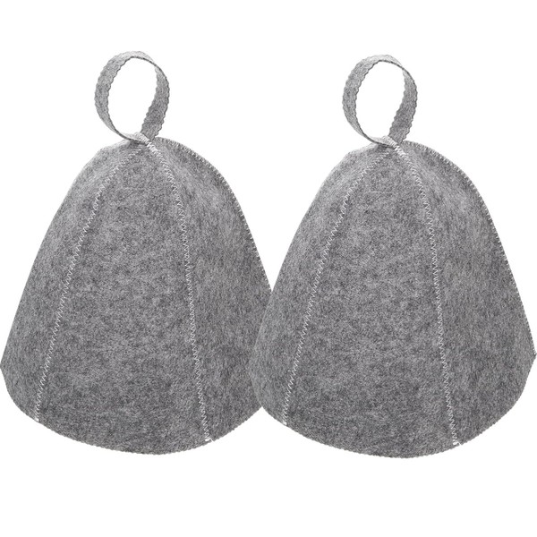 Pack of 2 Sauna Hat, Sauna Hat, Sauna Hat, Sauna Hat, Sauna Hat, Sauna Hat, Men's Felt Hat, Sauna, Suitable for Men and Women Shower and Sauna Head Protection