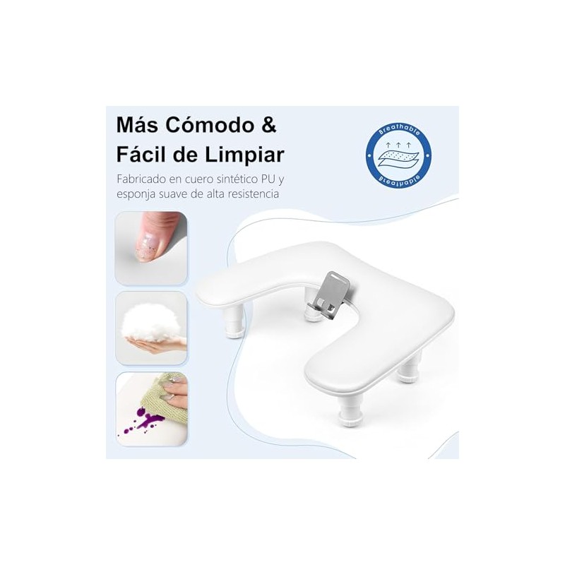Reposabrazos para Uñas en Forma de U,Reposa Manos para Uñas