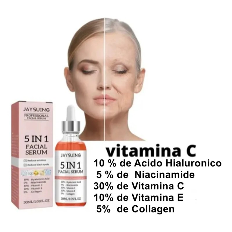 Set Dos Serum Facial 5 En 1 Reduce Poros Dilatados