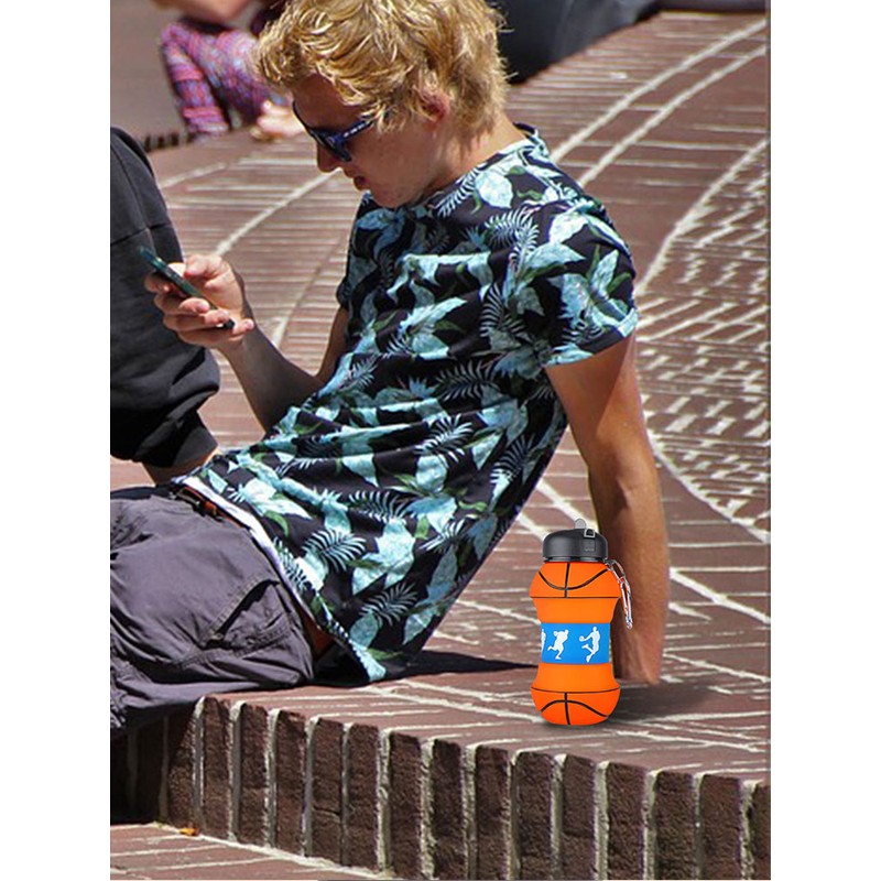 Outdoor Sports Water Bottle Household Silicone Folding Student Water Cup