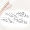 8PCS Tiaras for Women,Tiaras and Crowns for Women,Silver Rhinestone Princess