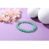 Jovivi Crystal Bracelet Bead Bracelets for Women Men,8mm Natural Green