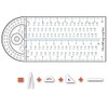 thaMographe 4 in 1 Tool (Ruler, Circle Template, Set Square,