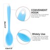 uxcell Silicone Dinner Spoon Table Spoon Dessert Spoon Utensils for