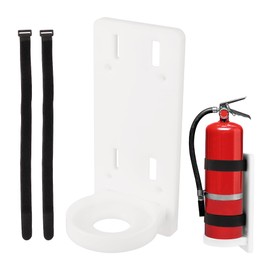Marine Fire Extinguisher Bracket Mount, White Holder for Kiddie 5, 10, 110 Children's Series Boat