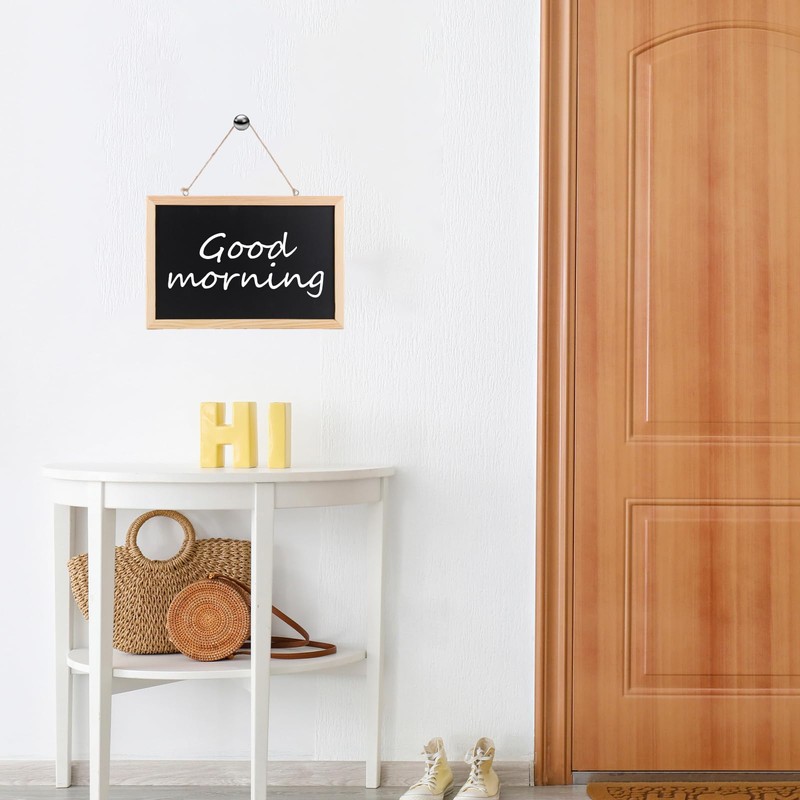 SHUESS 6 Pack A4 Hanging Chalk Board with String -
