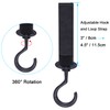 Wisdompro Car Storage Hooks, 2-Pack, Seat Headrest Luggage Hanger, Shopping
