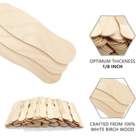 KTOJOY 100 Pcs WoodenFan Handles 8 inch, Jumbo Craft Sticks for Wedding Programs, or Paint Mixing Crafts Home Art Projects, Classroom Art Supplies