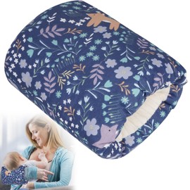 TEUOPIOE 1Pc Baby Nursing Arm Breastfeeding Pillow Soft Cotton Bottle Feeding Pillows for Newborn (Blue Forest)