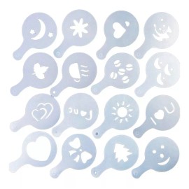 Mercader Digital Set 16 Plantillas Moldes Café Decoración Capuchino