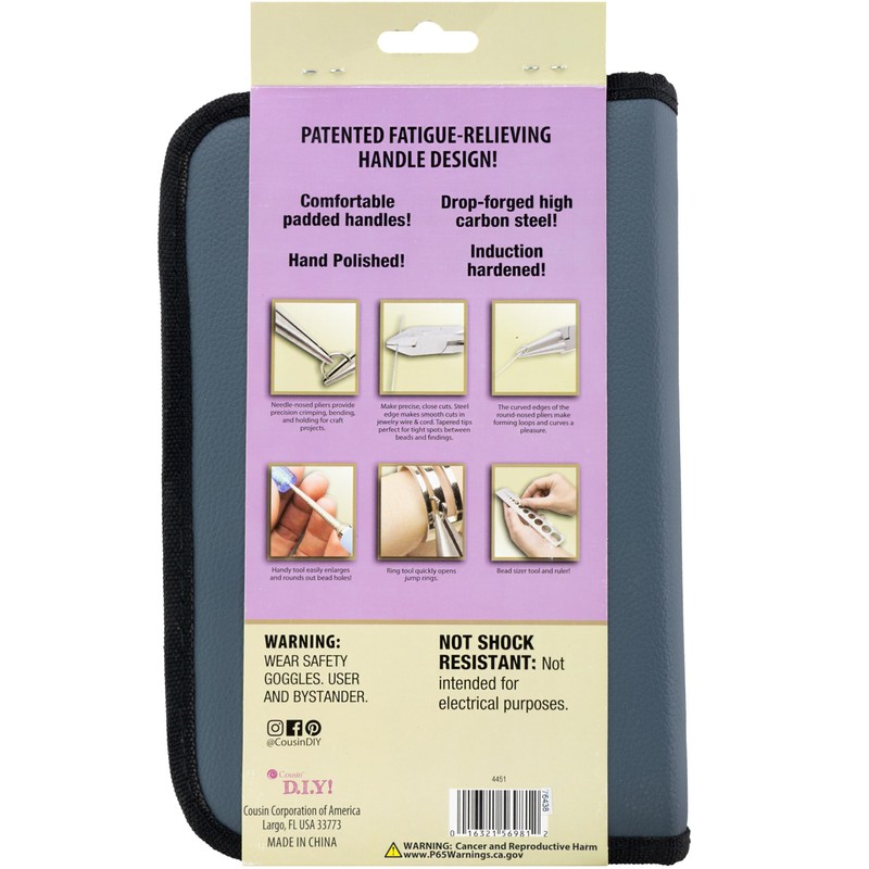Cousin Precision Comfort Jewelry Tool Kit, Brown (4451)