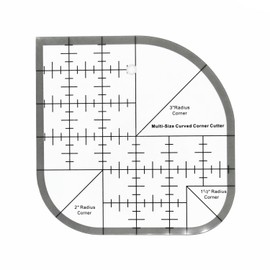 Curved Corner Cutter Ruler, Quilt Ruler, Sewing Patchwork Template for DIY, Multifunctional Tool